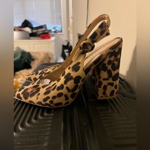 Brand new cheeta print heels